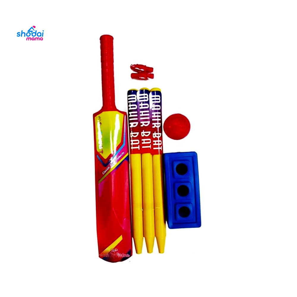 Mahir Cricket Bat+Ball+Stamp Set